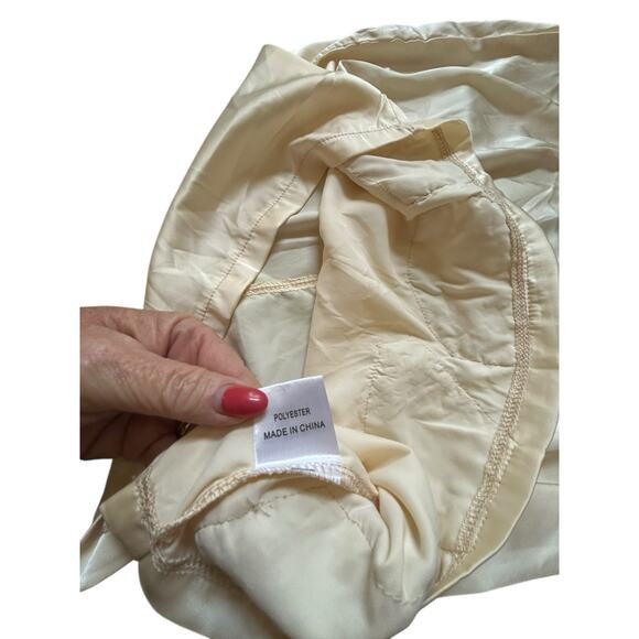 NWT Hello Molly Champagne Satin and Lace Halter Cocktail Dress - Size 12 - Picture 11 of 15